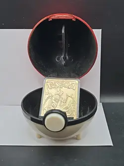 Pokemon 23k Gold Plated Charizard Burger King 1999 Pokeball Trading Card - Image 4