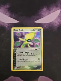 Pokemon Dark Celebi Holo Rare TCG Card #4/101 Hidden Legends Series - Image 1