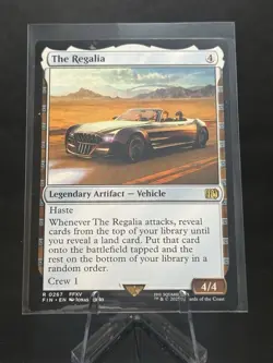The Regalia NM Final Fantasy Magic The Gathering Mtg Near Mint Artifact Vehicle - Image 1