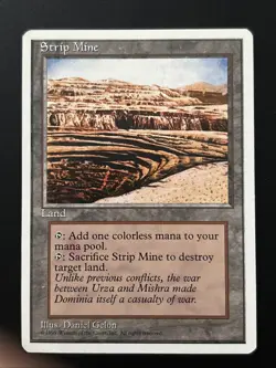 Strip Mine MTG Core Set 4th Fourth Edition Magic LP - Image 1