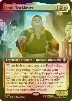 Iroh, Tea Master - Foil - Extended Art - Avatar: The Last Airbender #0381 MTG - Image 1