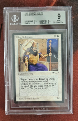 MTG - Arabian Nights - King Suleiman - BGS 9 Mint B+ - Image 1