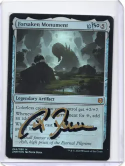 Forsaken Monument Foil Signed Artist Proof MTG RARE - Image 1