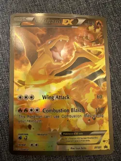 Pokemon TCG Charizard EX Dragon XY121 Promo Black Star - Image 1