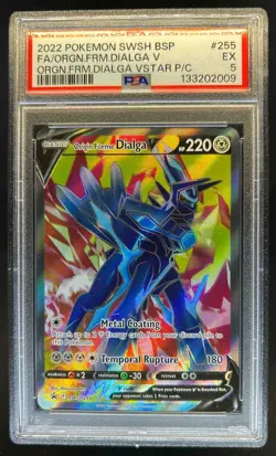 2019-2023 Pokemon SWSH Black Star Promos Origin Forme Dialga #SWSH255 PSA 5 - Image 1