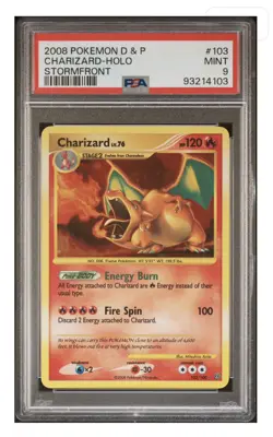 2008 Pokemon Diamond & Pearl Stormfront Charizard Holo #103 PSA 9 Mint - Image 1