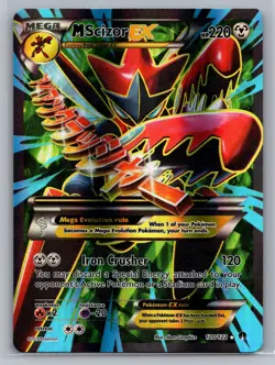 Pokemon TCG - M Scizor EX - 120/122 - Breakpoint - Full Art - DMG - Image 1