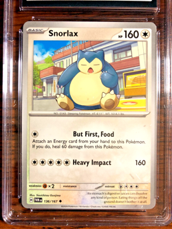 Snorlax Uncommon #136 - CGC NM/MINT+ 8.5 - SV Twilight Masquerade - Pokemon TCG - Image 2