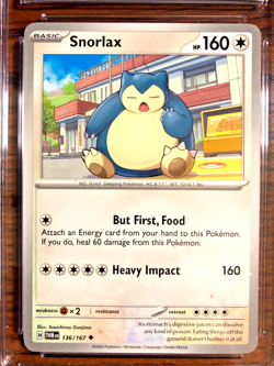 Snorlax Uncommon #136 - CGC NM/MINT+ 8.5 - SV Twilight Masquerade - Pokemon TCG - Image 5