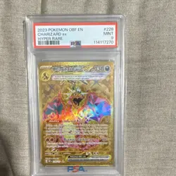 Pokemon TCG Charizard ex Hyper Rare 228/197 SV03 Obsidian Flames Holo PSA 9 EX - Image 1