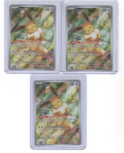 Pokemon TCG Eevee #173 Prismatic Evolutions Black Star Promo - Lot of (3) !! - Image 1