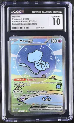 Mew EX 232/091 Special Illustration Rare Pokemon CGC 10 Gem Mint *038 - Image 1