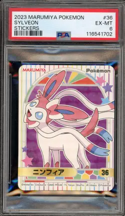 Pokemon Sylveon Marumiya Stickers #36 PSA 6 - Image 1