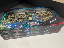 Lot Of 3 Pokemon TCG Crown Zenith Sea and Sky Premium Collection Box Sealed New! - Image 2