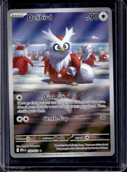 2025 Pokemon Mega Evolution Delibird Illustration Rare #152/132 - Image 1