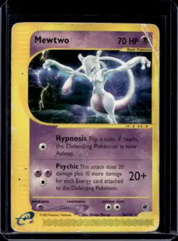 2002 Pokemon Expedition Set Mewtwo #56/165 - Image 1