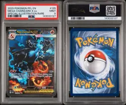 Mega Charizard X ex 125/094 SIR 2025 Pokemon Phantasmal Flames PSA 9 MINT - Image 3