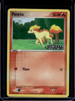 2005 Pokemon EX Delta Species Ponyta Reverse Holo #78/113 - Image 1