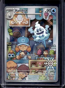 2025 Pokemon Holiday Calendar Vanillish Snowflake Stamp #190/182 - Image 1