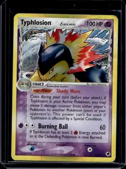 2006 Pokemon EX Dragon Frontiers Typhlosion Holo #12/101 - Image 1