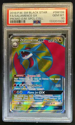2016-19 Pokemon SM Black Star Promos Salamence #SM139 PSA 10 - Image 1