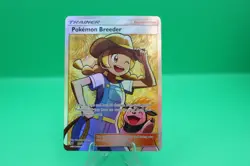 Pokemon Breeder 73/73 Shining Legends Ultra Rare Full Art Holo Trainer Supporter - Image 1