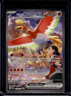 2025 Pokemon Destined Rivals Ethan's Ho-Oh ex #230/182 - Image 1
