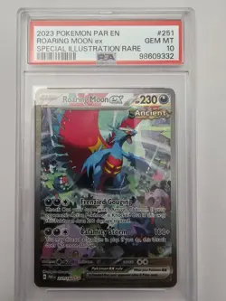Pokemon Roaring Moon ex 251/182 SV04 Special Illustration Rare Holo PSA 10 - Image 1