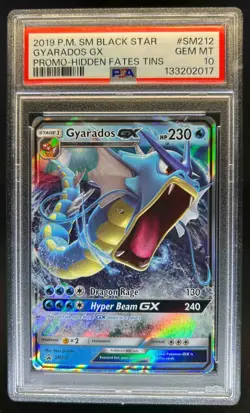 2016-19 Pokemon SM Black Star Promos Gyarados #SM212 PSA 10 - Image 1