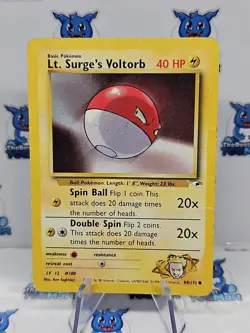 Pokemon Lt. Surge's Voltorb Gym Heroes 84/132 HP - Image 1