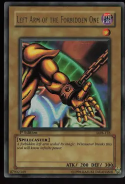 Left Arm of the Forbidden One LOB-123 WAVY Ultra Rare 1st Edition Yugioh - Image 1