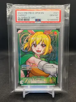 Carrot - One Piece - OP08 #021 - Leader - Alt Art - PSA 10 - ENGLISH - Image 1