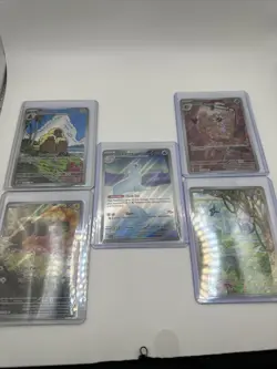 Pokemon Full Art Lot 5 Cards From Random Sets NM/M. All Cards Shown - Image 1