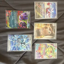 Pokemon Card Lot 5 English IR NM Delibird Furret Ludicolo Mega Gengar Ex - Image 1