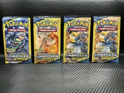 🔥Pokemon Sun & Moon Unbroken Bonds 3 Card Mini Booster Pack 4 Pack Set🔥 - Image 1