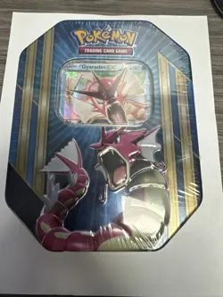 Pokemon Triple Power Tin Shiny Gyarados Trading Card EX 2016 NEW SEALED RARE - Image 1