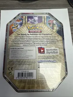 Pokemon Triple Power Tin Shiny Gyarados Trading Card EX 2016 NEW SEALED RARE - Image 2
