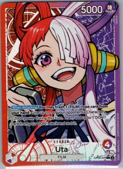 Uta (Alt Art) OP06-001 English Wings of the Captain - One Piece Card - NM - Image 1
