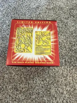 Pokemon Charizard Sealed Rare 23K Gold-Plated Trading Card Burger King 1999 - Image 5
