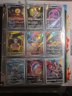 Pokemon Card Lot Binder V/VMAX IR Hits Ex 180 Cards NM Full Art - Image 1