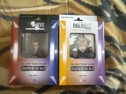 2025 FINAL FANTASY TRADING CARD GAME STARTER SET VOL 1 & 2 SQUARE ENIX CLOUD TCG - Image 1
