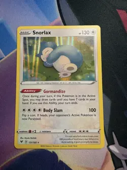 Pokemon TCG Snorlax 131/185 Vivid Voltage Holo Card NM Condition - Image 1
