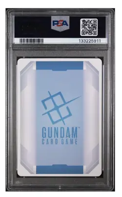 Gundam Card Game Newtype Rising Unicorn Gundam GD01-002 LR+ Holo Foil PSA 10 - Image 2