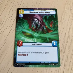 Star Wars Unlimited TotR Hyperspace Card TWI335 Daughter of Dathomir - Image 1