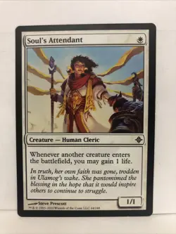 MTG Soul's Attendant Magic: The Gathering Rise of the Eldrazi #44 - Image 1