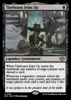 MTG Outlaws of Thunder Junction - Tinybones Joins Up *FOIL* NM - Image 1