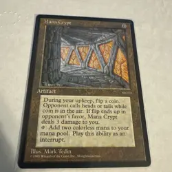 MTG Mana Crypt - LP - Book Promos, English Book Insert - Image 1