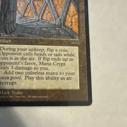 MTG Mana Crypt - LP - Book Promos, English Book Insert - Image 3