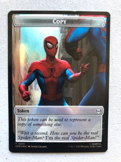 Mtg Carte Magic Marvel Spider-Man Copy Token Human Citizen FOIL English NM/LP - Image 1