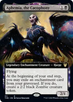 Aphemia, the Cacophony - Extended Art x1 Magic the Gathering 1x Theros Beyond De - Image 1